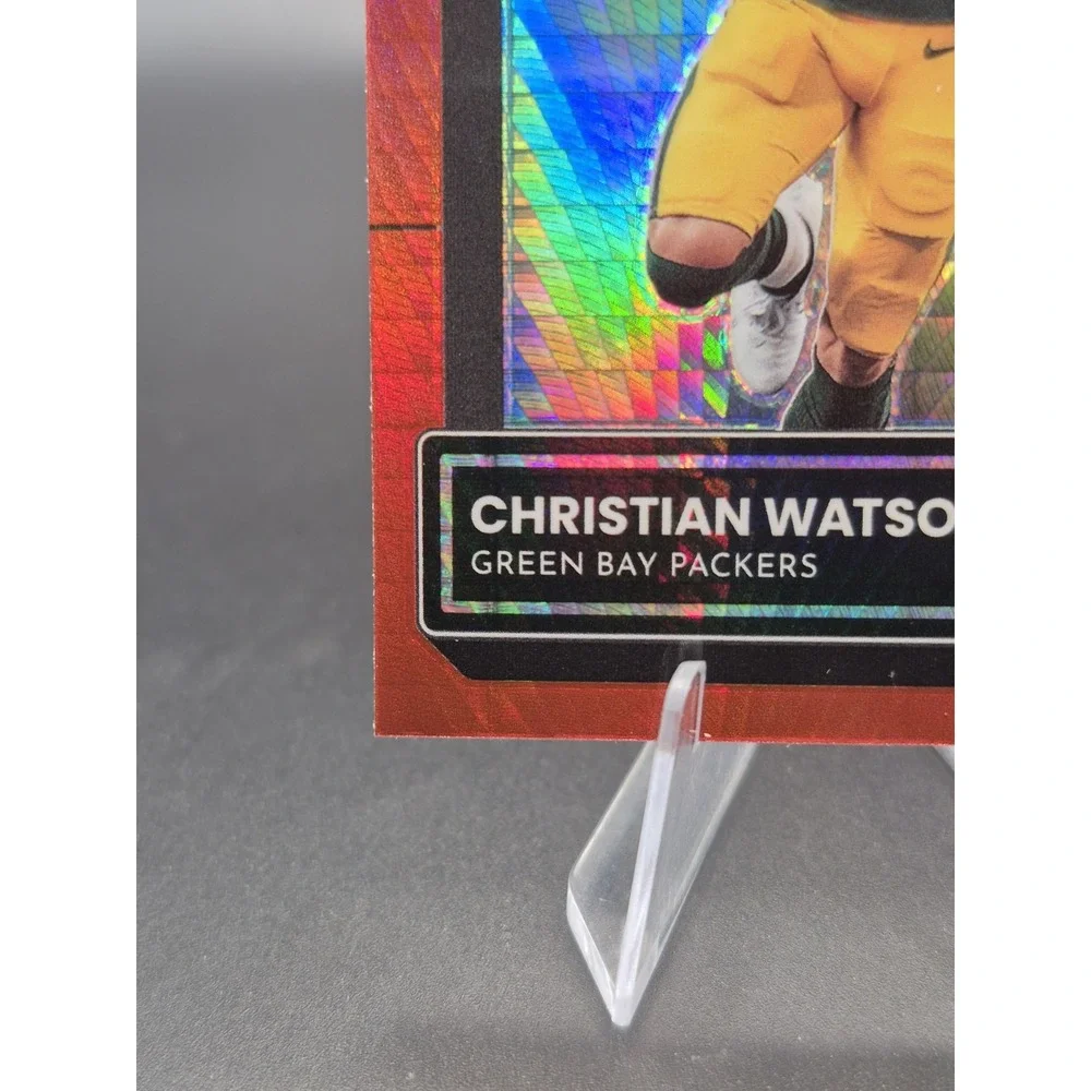 2022 Donruss Optic Christian Watson #219 Rated Rookie Red Hyper (RC) GB Packers